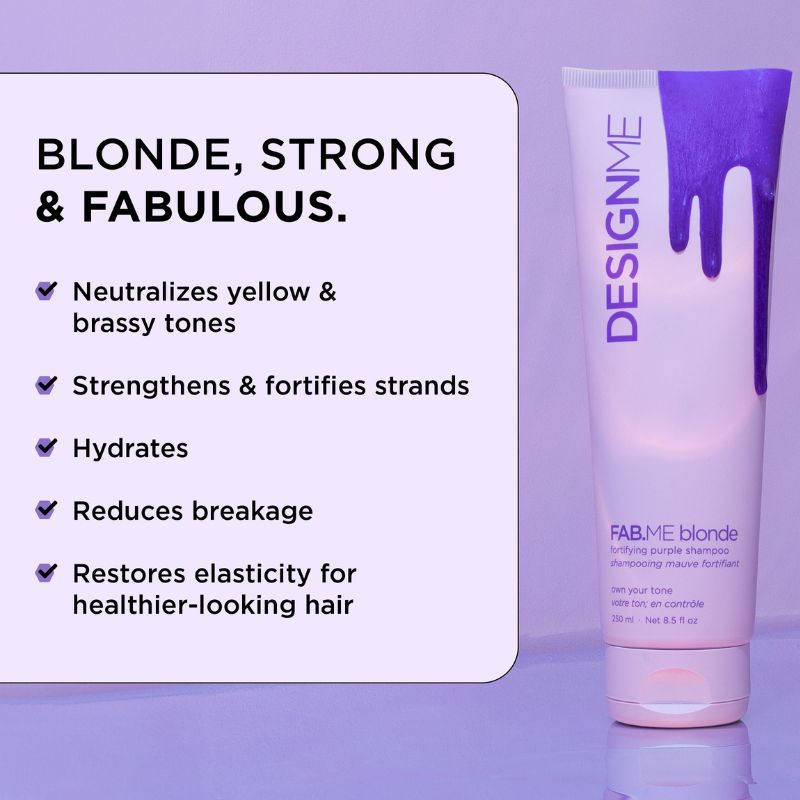 designme fab.me purple shampoo 250ml - splush online Designme Fab.me Purple Shampoo 250Ml - Image 3