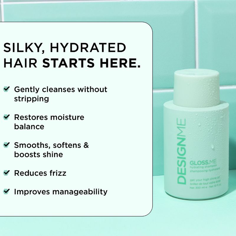 designme gloss.me hydrating shampoo 300ml - splush online Designme Gloss.me Hydrating Shampoo 300Ml - Image 4