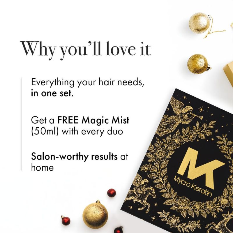 mycro keratin tone & treat xmas pack 2025 - splush online Mycro Keratin Holiday Gift Pack 2025