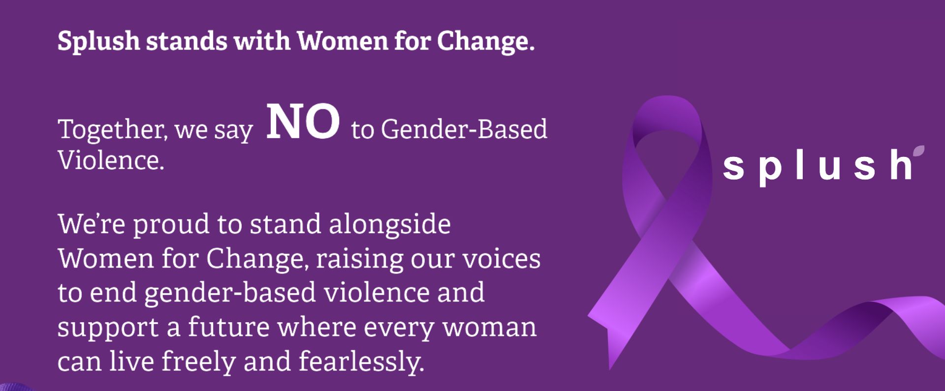 home - splush online Women For Change X Splush