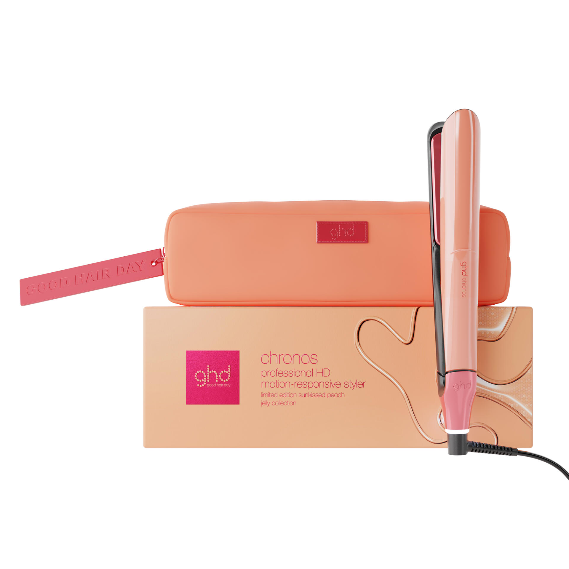 ghd chronos limited edition hair straightener in sun-kissed peach - splush online Ghd Chronos Limited Edition Hair Straightener In Sun-Kissed Peach