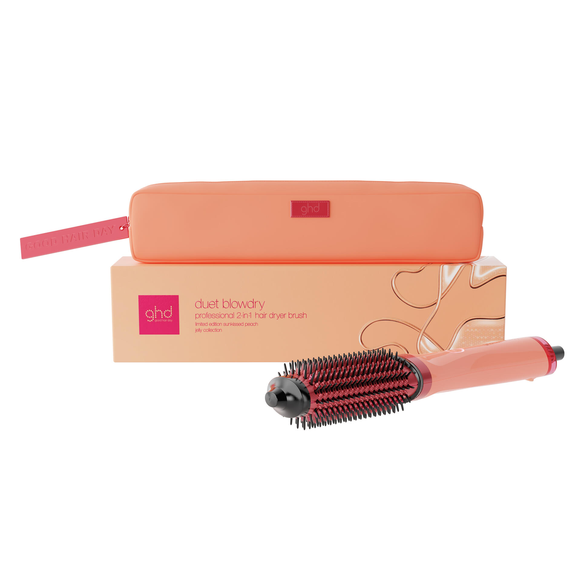 Ghd Duet Blowdry Limited Edition Hair Dryer Brush In Sun-Kissed Peach