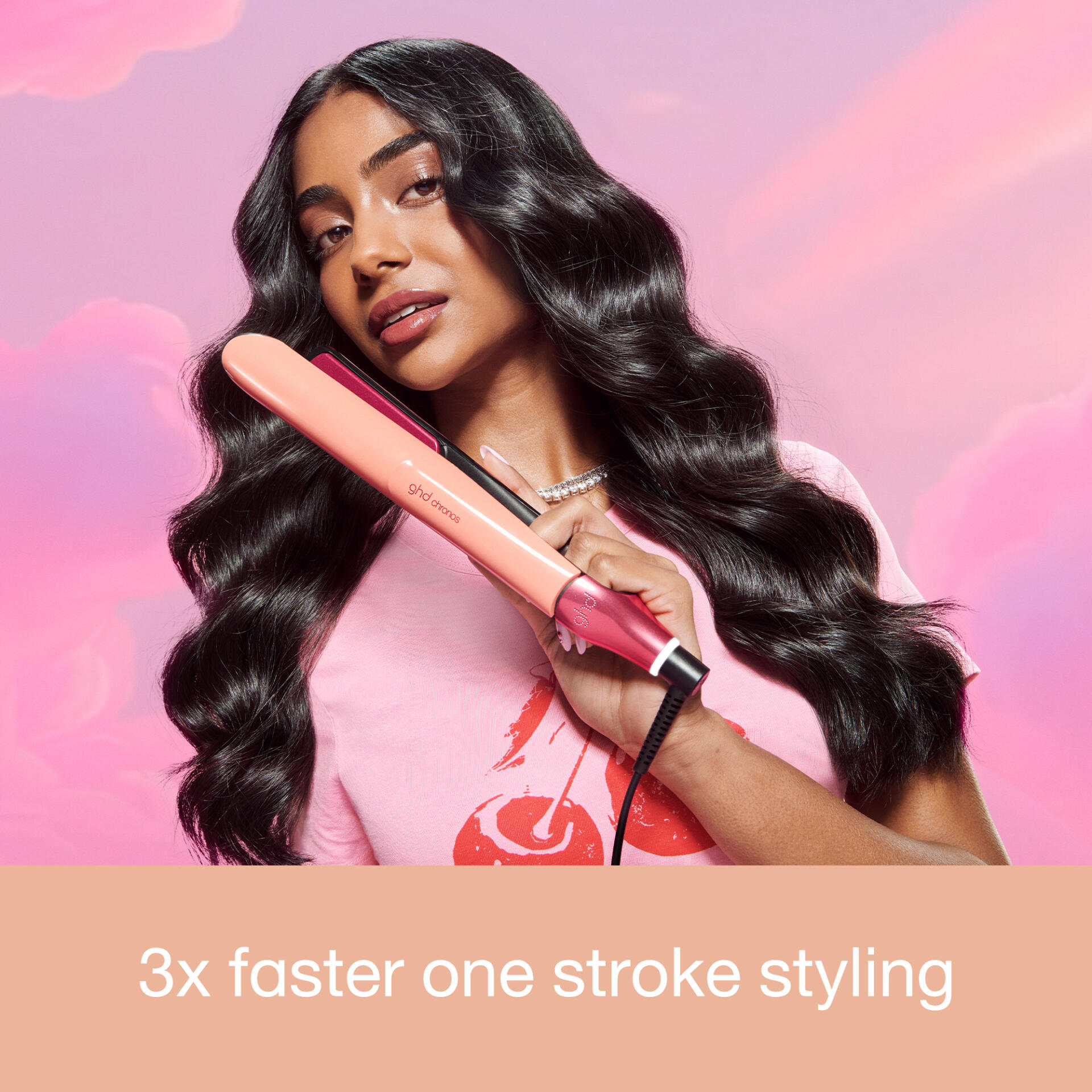 ghd chronos limited edition hair straightener in sun-kissed peach - splush online Ghd Chronos Limited Edition Hair Straightener In Sun-Kissed Peach - Image 5