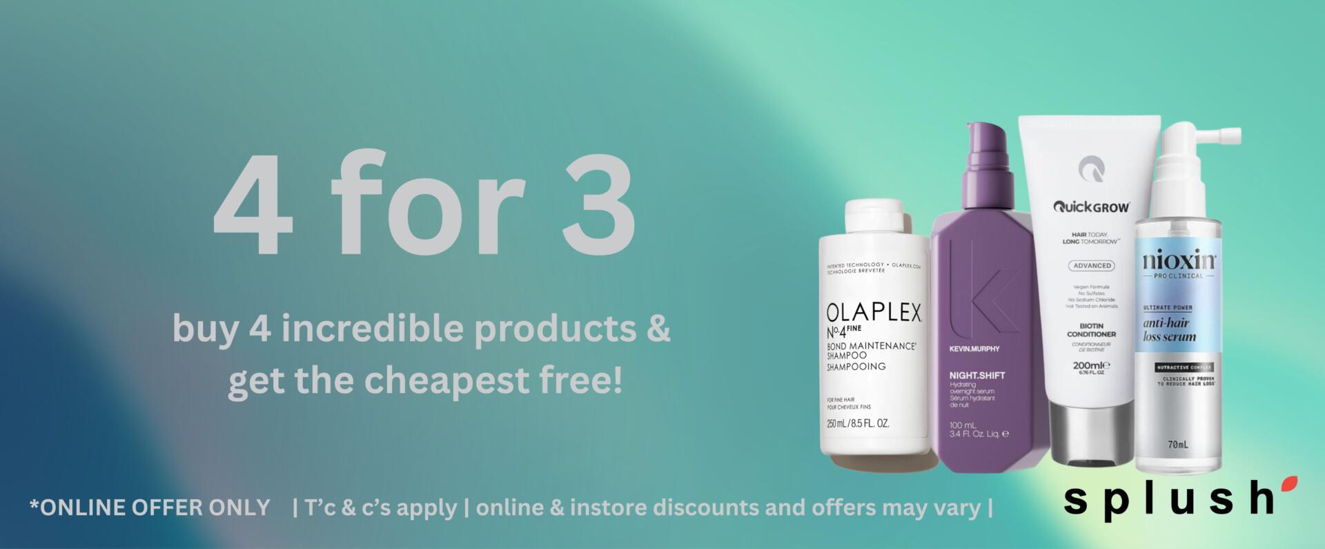 home - splush online 4 For 3 May 2026