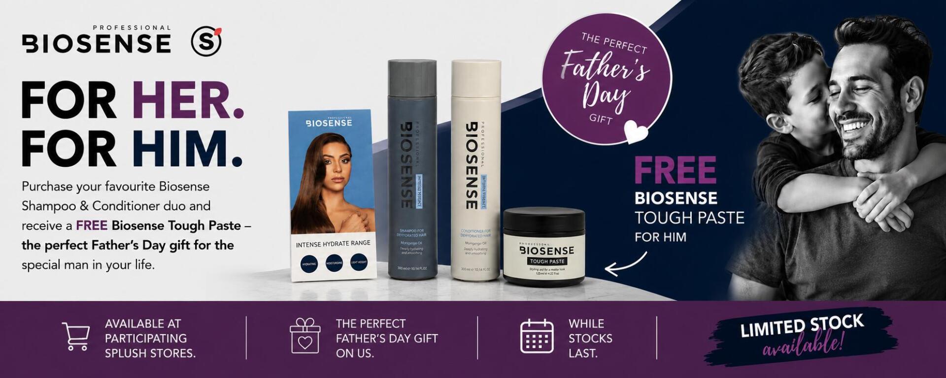home - splush online Biosense Fathers Day Special