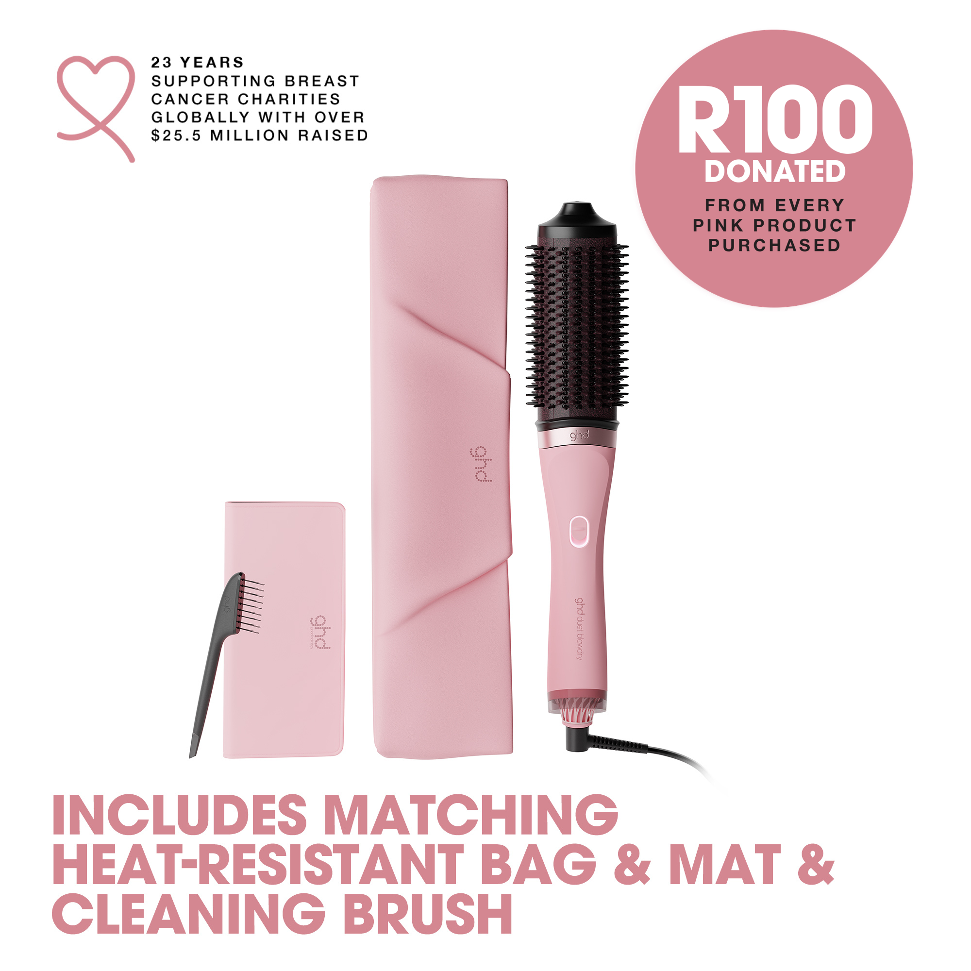 ghd wet to dry duet blowdry dusted pink - splush online Ghd Wet To Dry Duet Blowdry Dusted Pink - Image 8